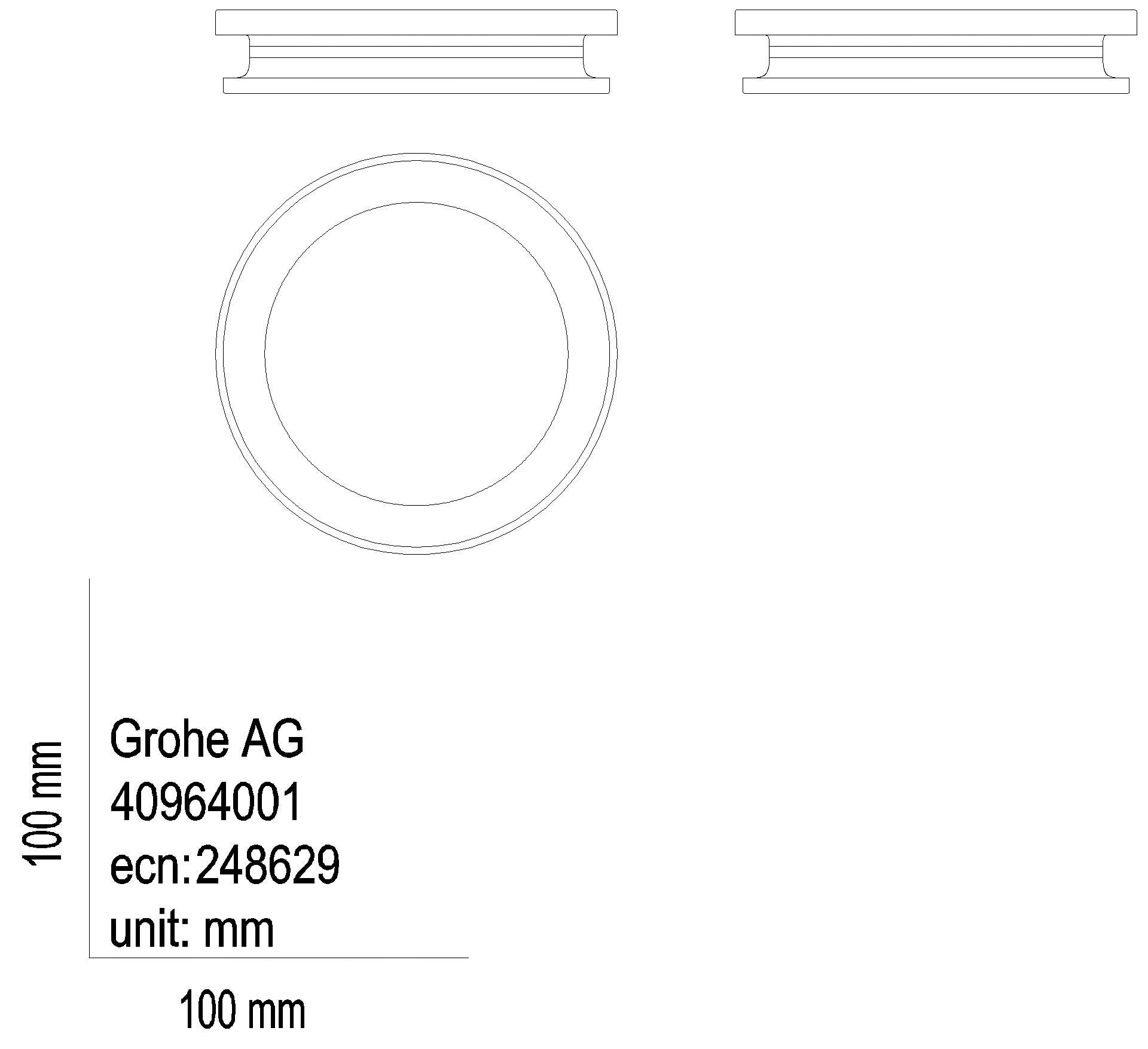 GROHE Fön-Einsatz Allure 40964_1 für Halter 40963001 schwarz