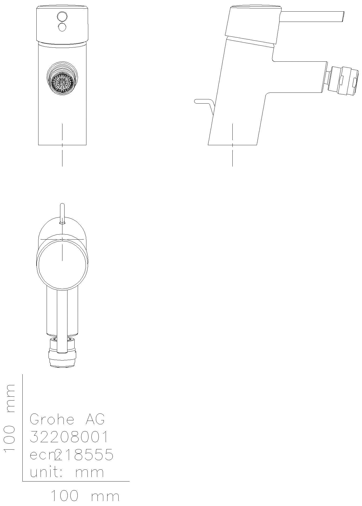 GROHE - GROHE EH-Bidetbatterie Concetto 32208_1 Zugstangen-Ablaufgarnitur chrom