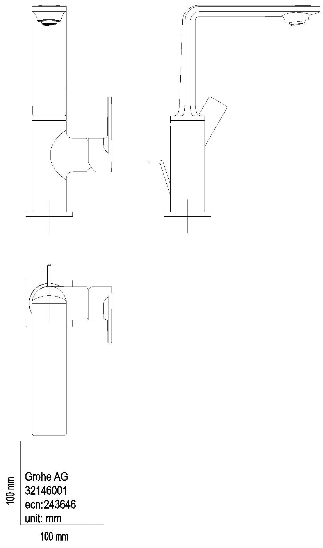 GROHE EH-WT-Batterie Allure 32146_1 L-Size warm sunset