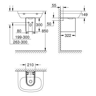 GROHE - GROHE EuroKeramik Halbsäule für Waschtisch (HAN: 39201000)