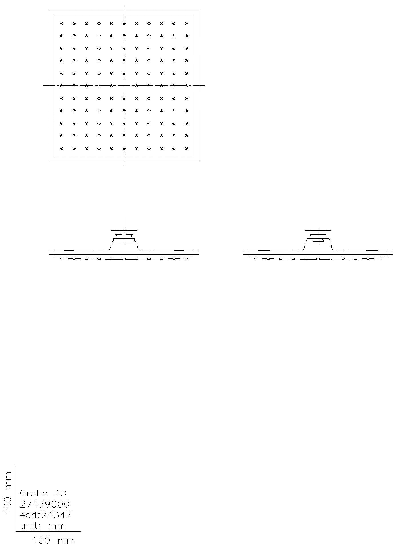 GROHE Kopfbrause Rainshower Aqua 230 26876 230x230mm chrom