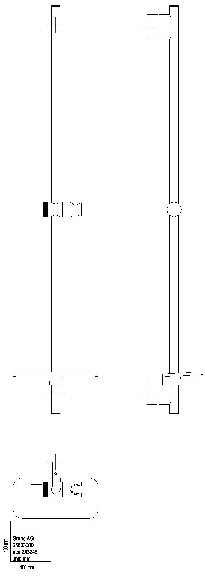 GROHE Brausestange Rainshower Smart Active 26603 900mm cool sunrise geb.