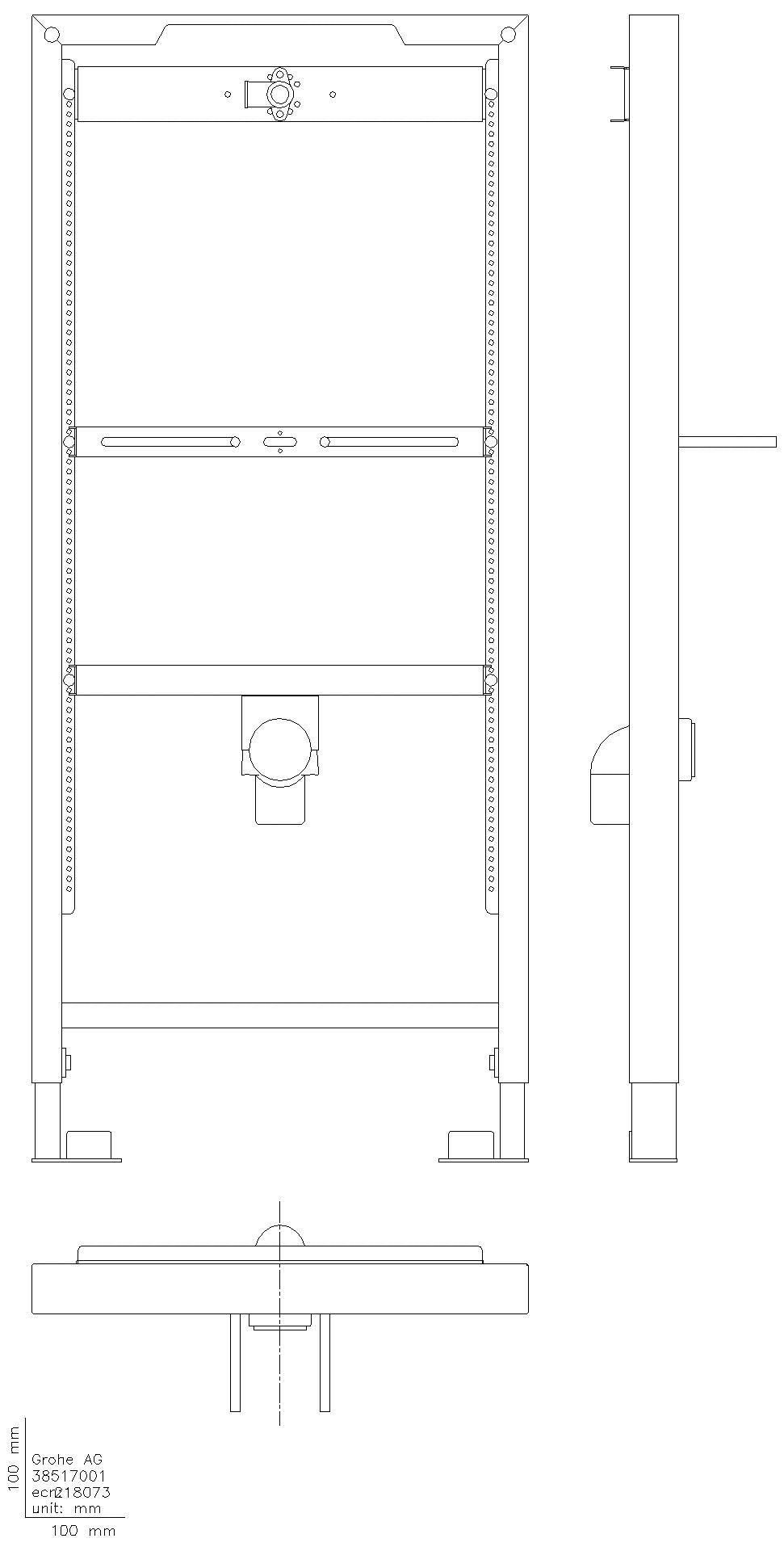 GROHE Urinal-Element Rapid SL 38517_1 ohne Armatur Bauhöhe 1,13 m und 1,30 m
