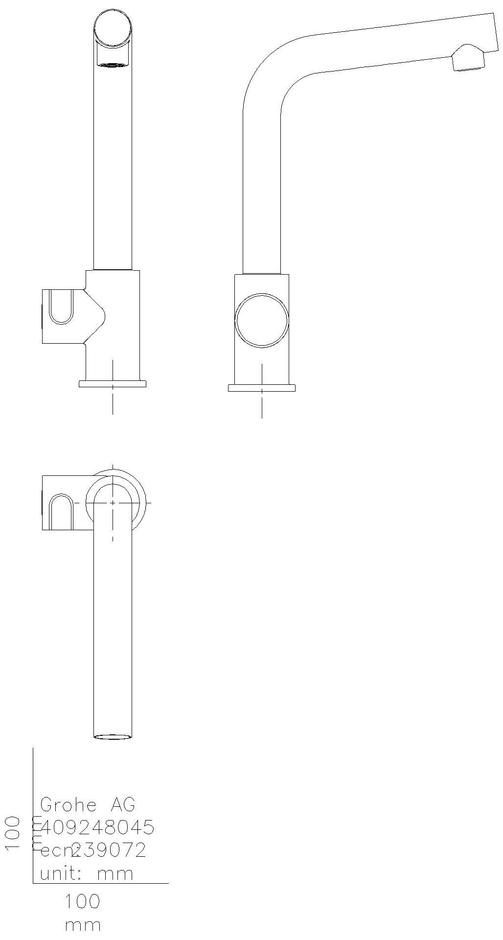 GROHE - GROHE Standventil/Boiler GROHE Red Mono 30339_1 M-Size L-Auslauf chrom