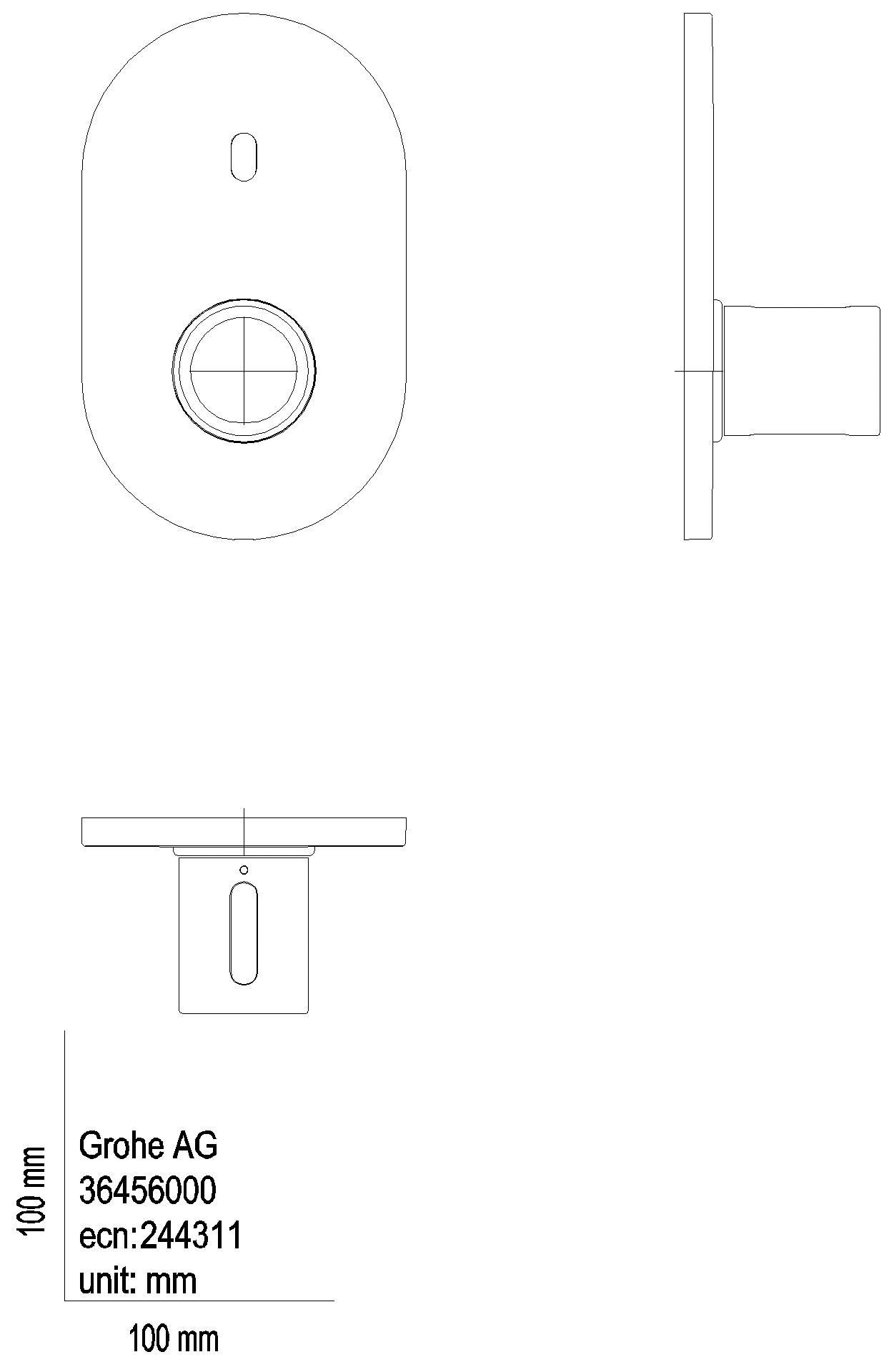 GROHE IR-Brausethermostat Eurosmart CE Special 36456 FMS für 36458/36459 chrom