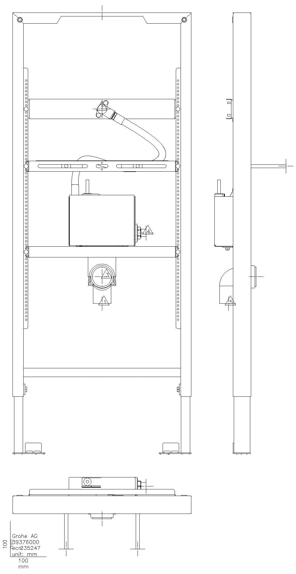 GROHE Urinal-Element Rapid SL 39376 mit Rohbau-Set für Temperatursensor