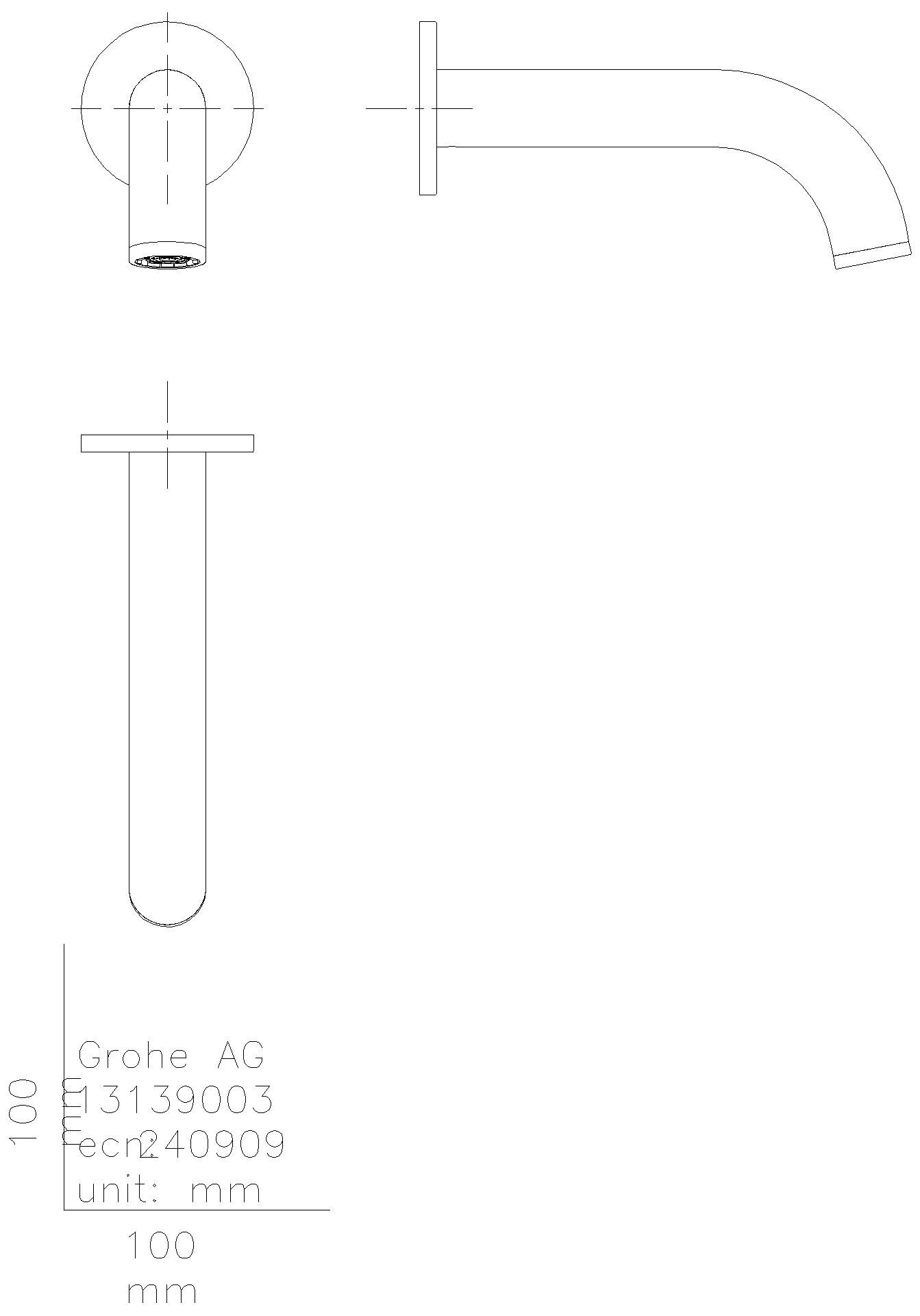 GROHE - GROHE Wanneneinlauf Atrio 13487 Wandmontage cool sunrise gebürstet