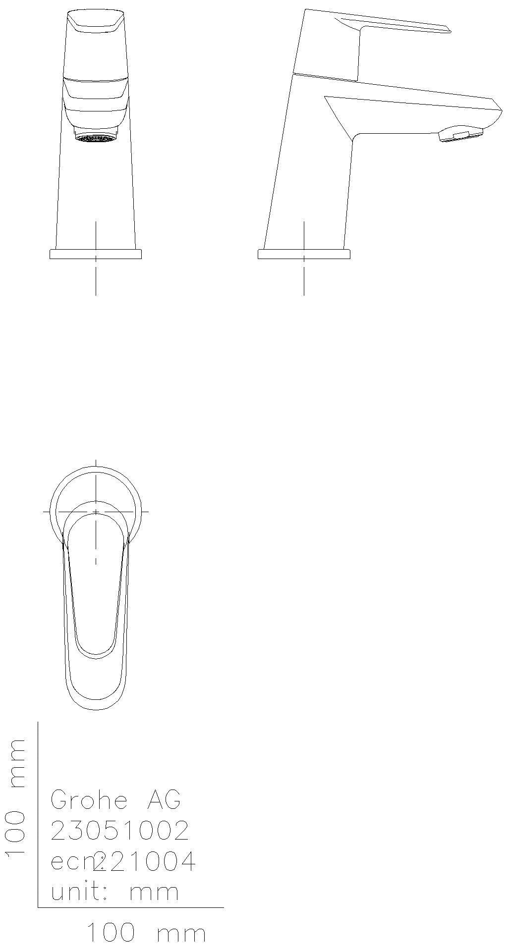 GROHE - GROHE Standventil Eurodisc C 23051_2 mit Keramik-Oberteil chrom