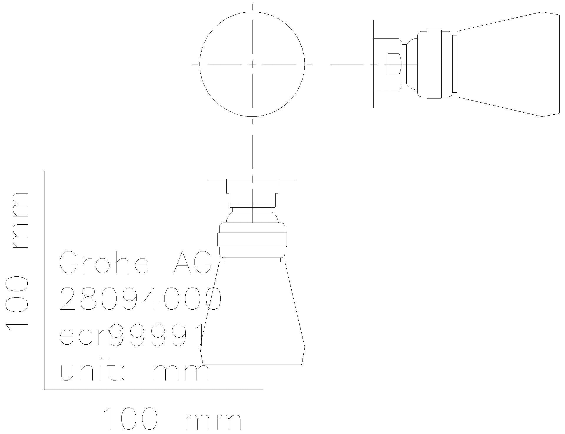 GROHE - GROHE Kopfbrause Relexa 50 28094 mit Kugelgelenk DN15 chrom