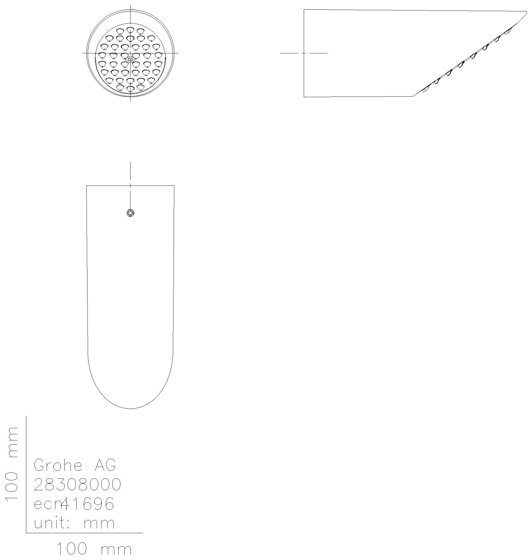 GROHE Kopfbrause Rainshower Aqua 75 26890 chrom