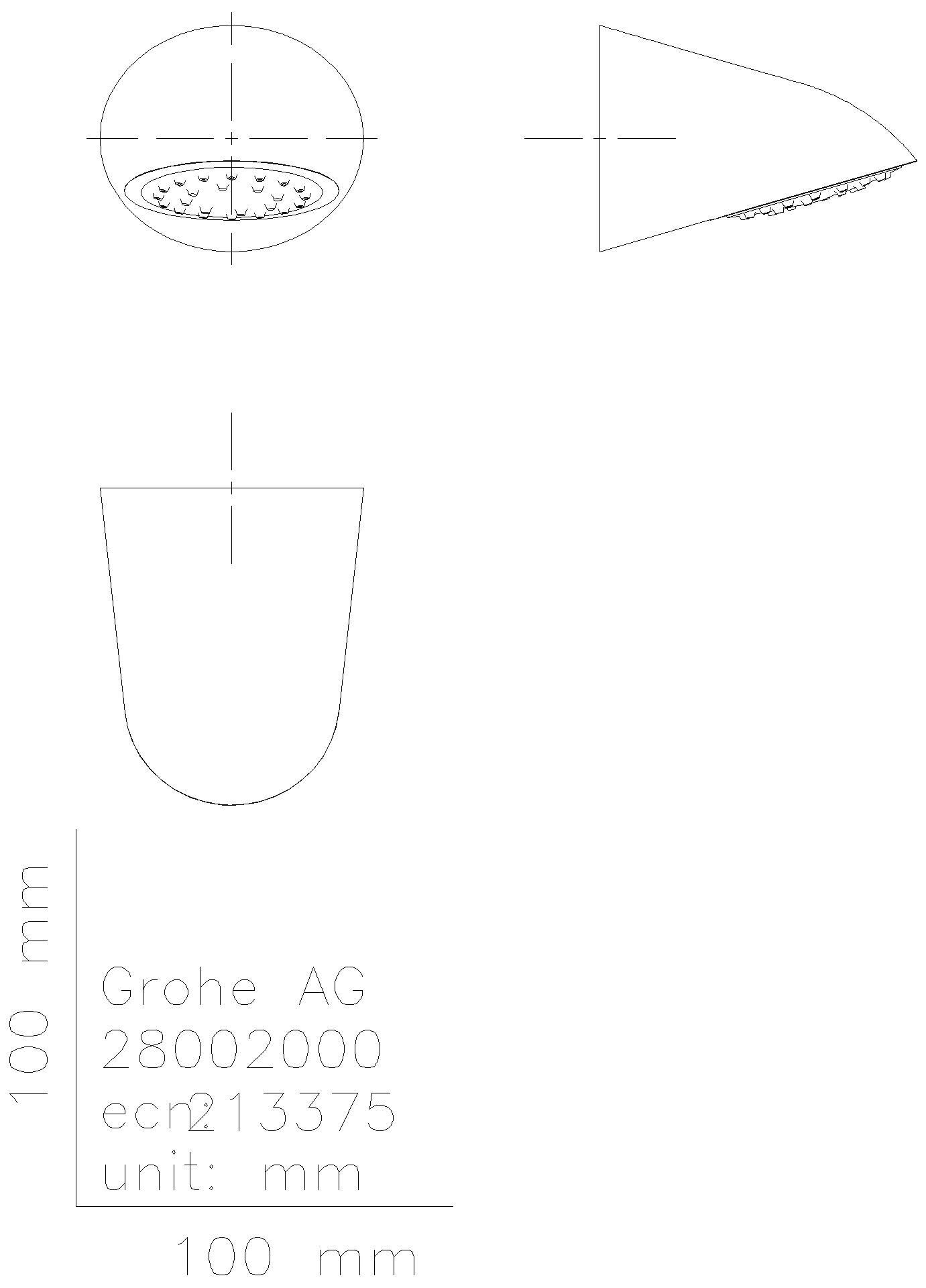 GROHE Sportkopfbrause Relexa 70 28002 für Wandanschluss chrom