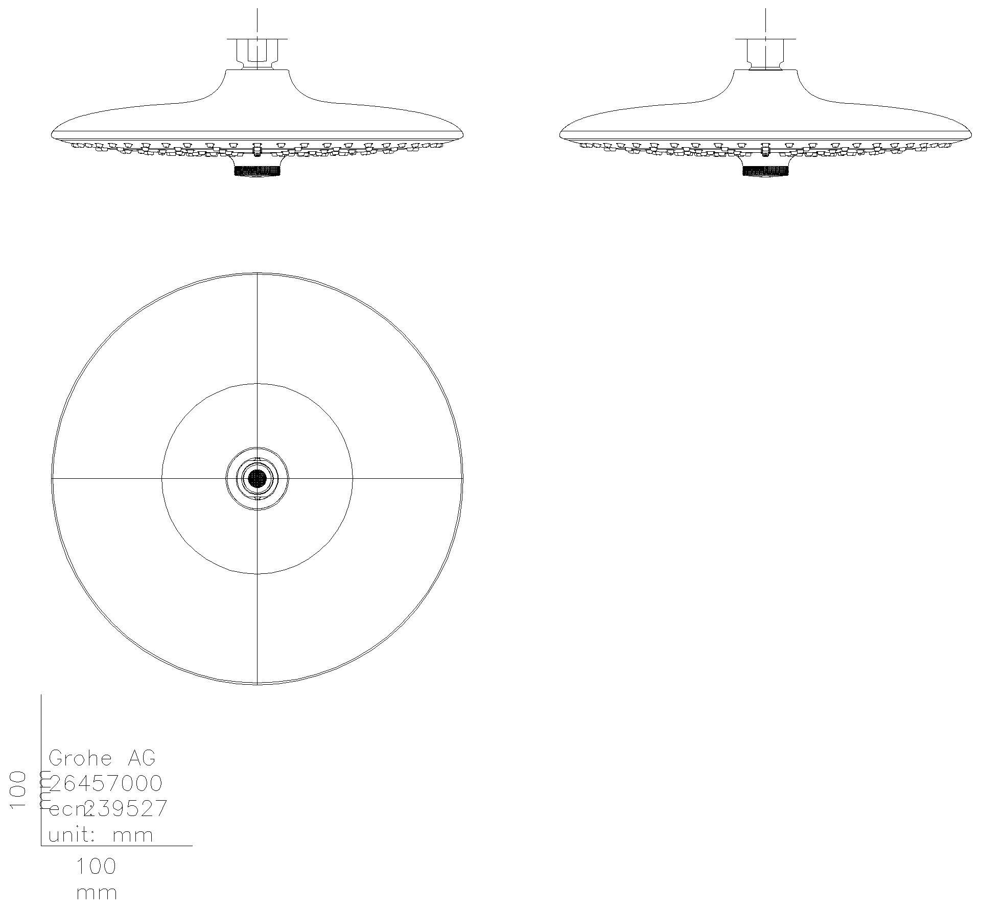 GROHE Kopfbrause Euphoria 260 26455 12,5l chrom