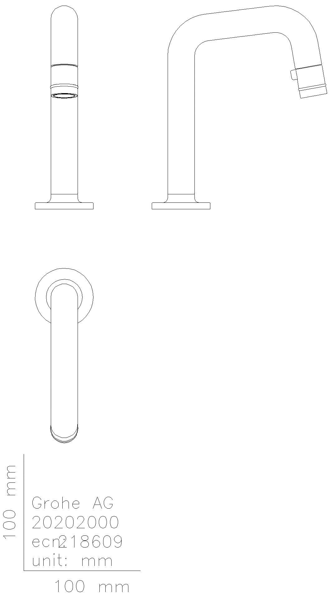 GROHE Waschtisch-Standventil Universal 20202 7-Grad-Auslauf chrom