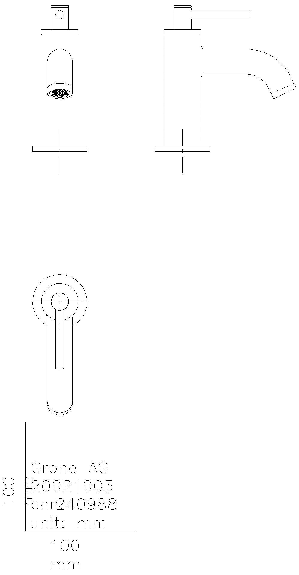 GROHE Standventil Atrio 20658 XS-Size Hebelgriff supersteel