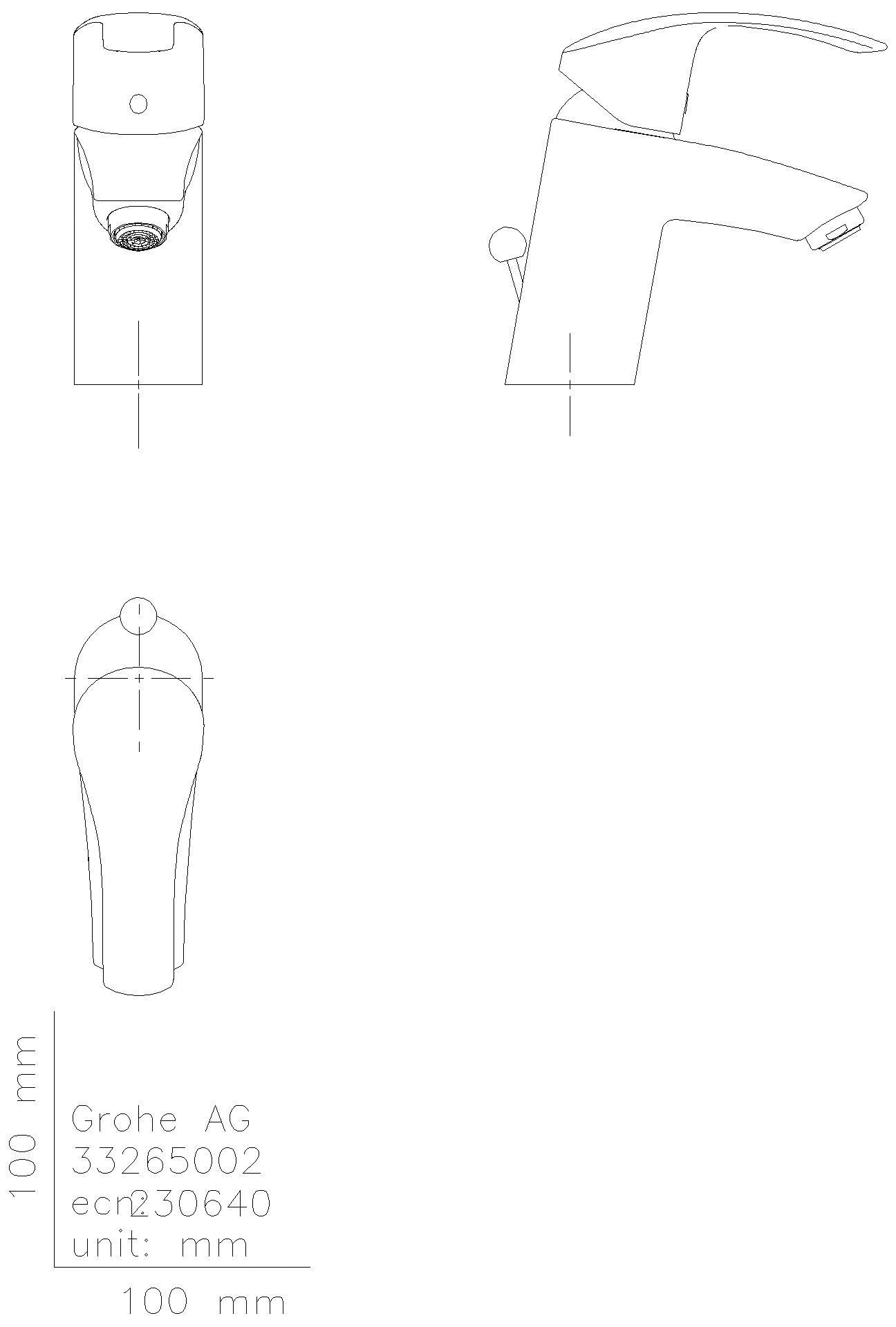 GROHE EH-Waschtischbatterie Eurosmart 33265_2 S-Size chrom