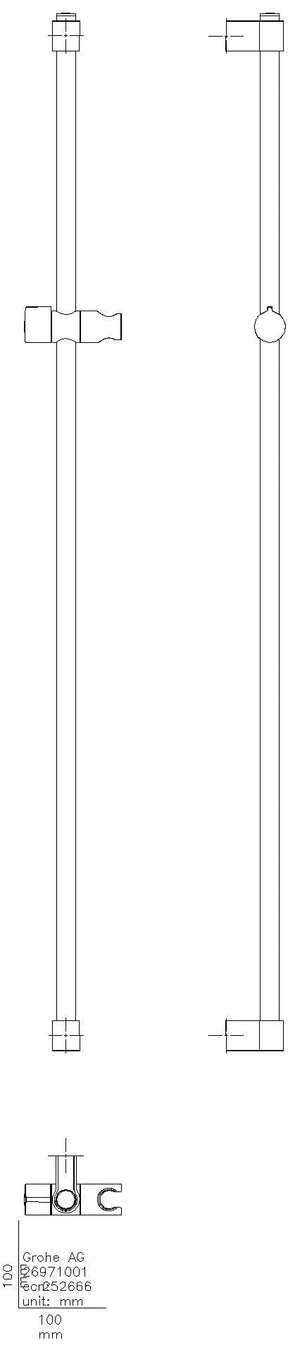 GROHE Brausestange Tempesta 26971_1 1150mm chrom