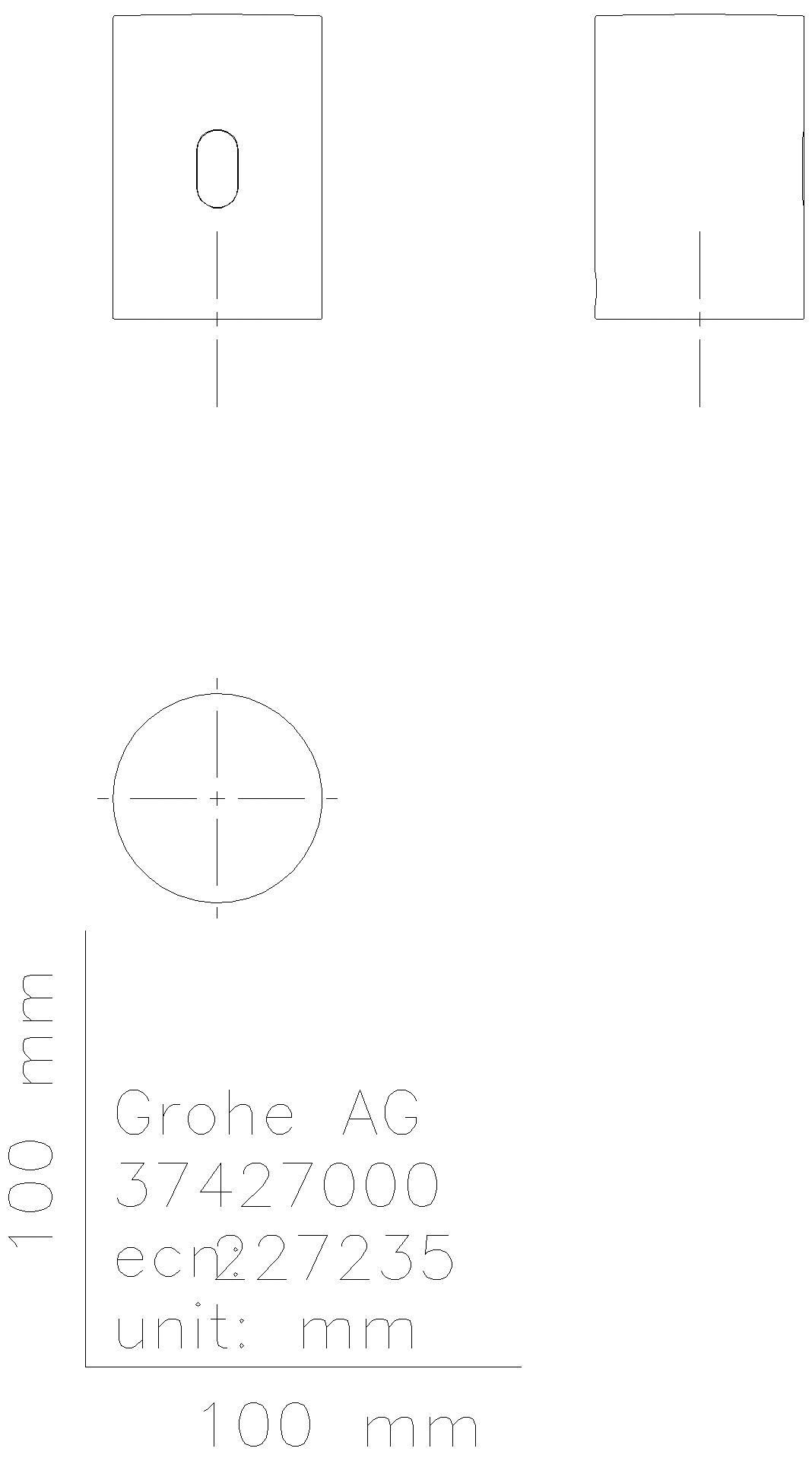 GROHE AP-Umrüsteinheit Tectron 37427 für Urinal-Spüler 37021/Varianten chrom