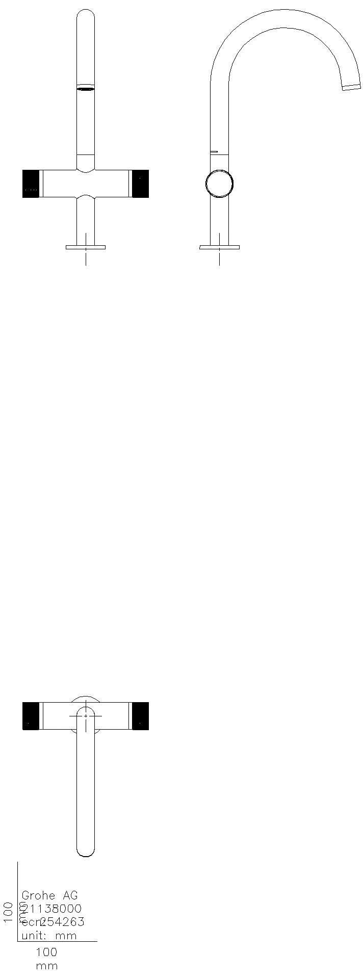 GROHE WT-Einlochbatt. Atrio Private C. 21138 L-Size Knopfbetätigung warm sunset