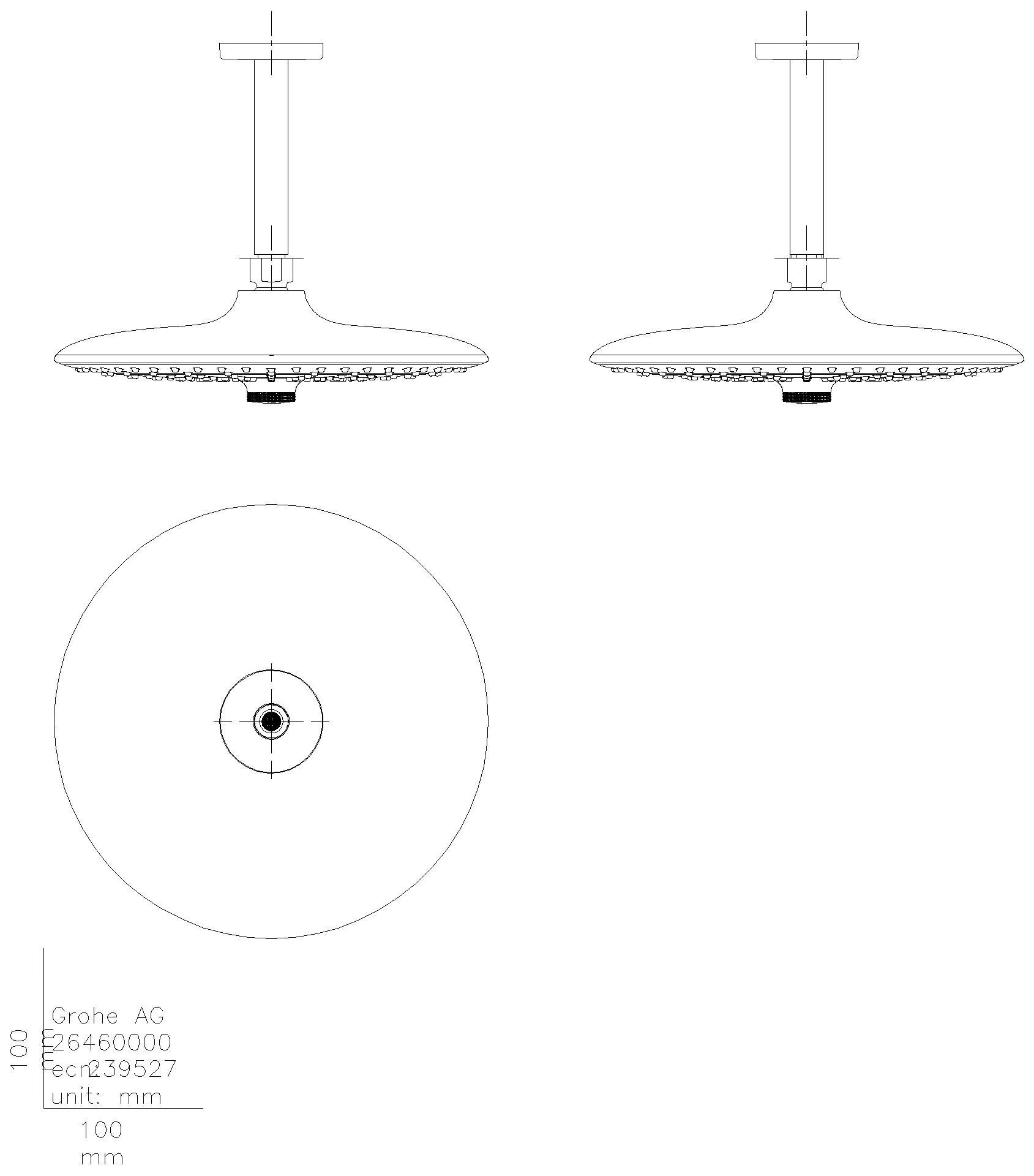 GROHE Kopfbrauseset Euphoria 260 26461 142mm 7,5l/min chrom