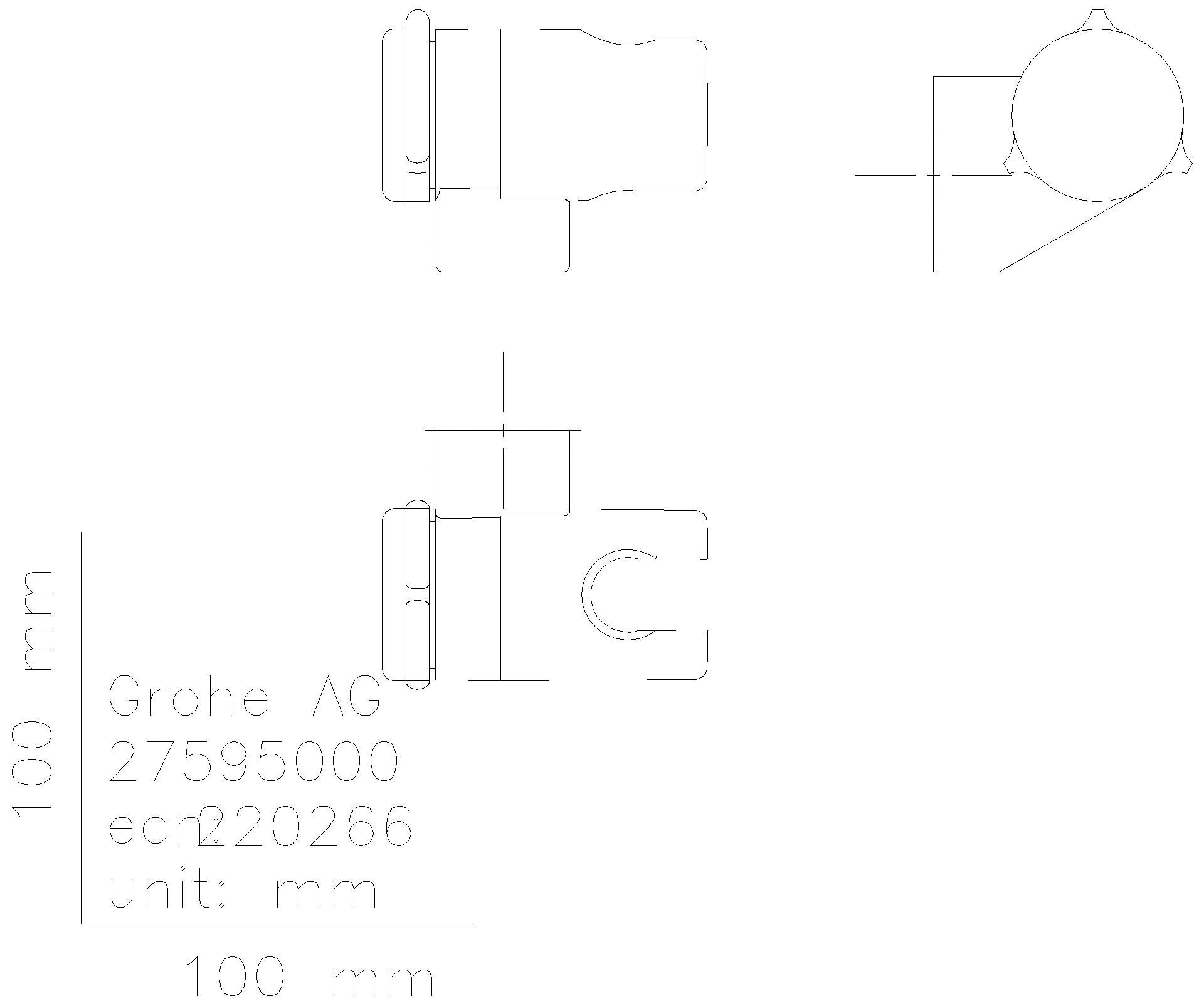 GROHE Wandbrausehalter Tempesta 27595_1 verstellbar chrom