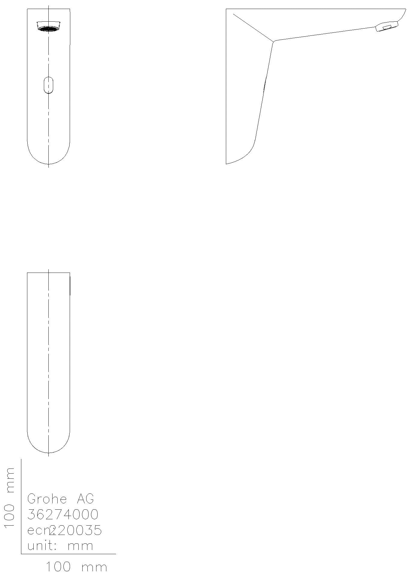 GROHE IR-Elektronik für WT Euroeco CE 36274 Wandmontage o. Mischung 6V chrom