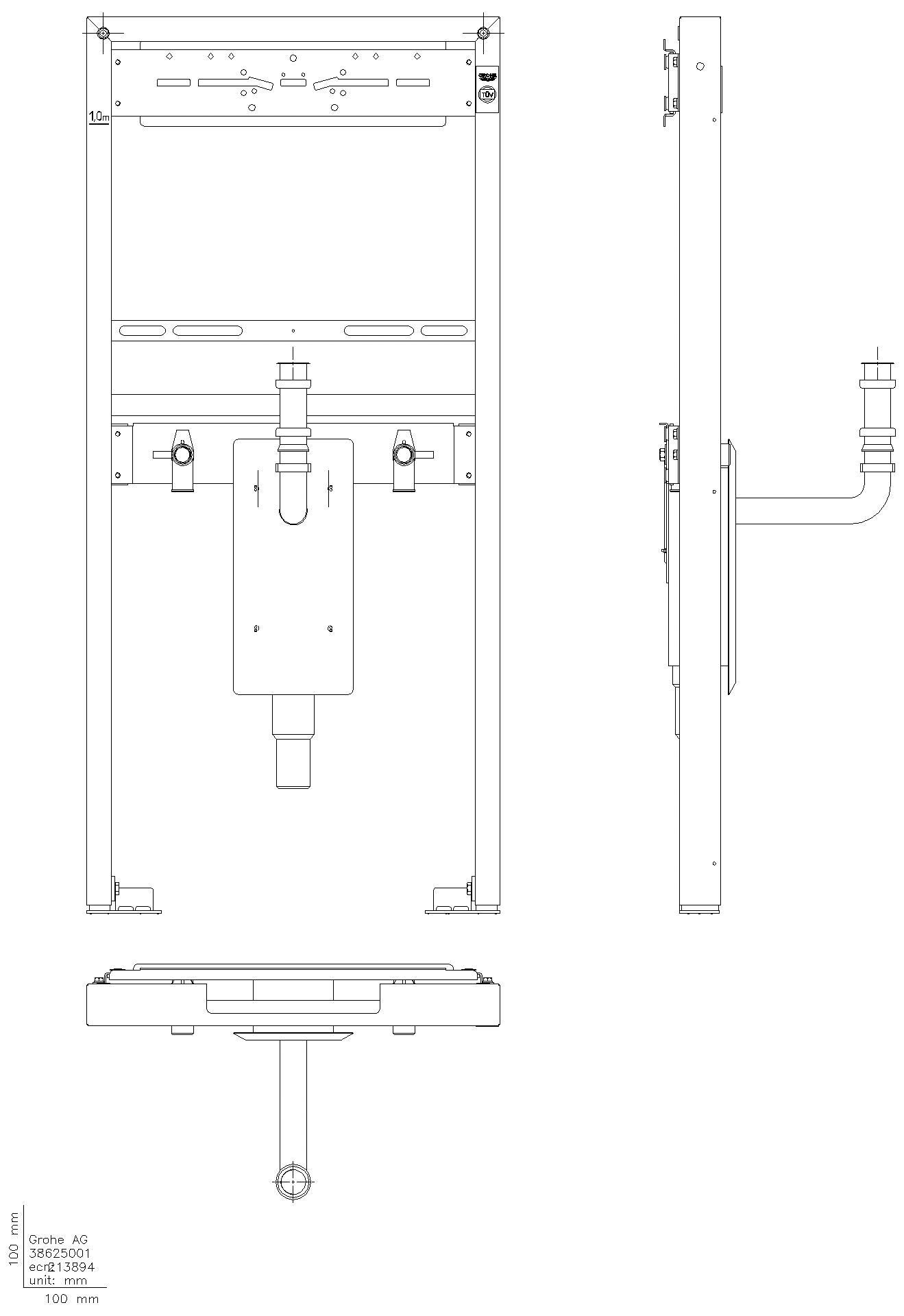 GROHE Waschtisch-Element Rapid SL 38625_1 mit UP-Geruchverschluss