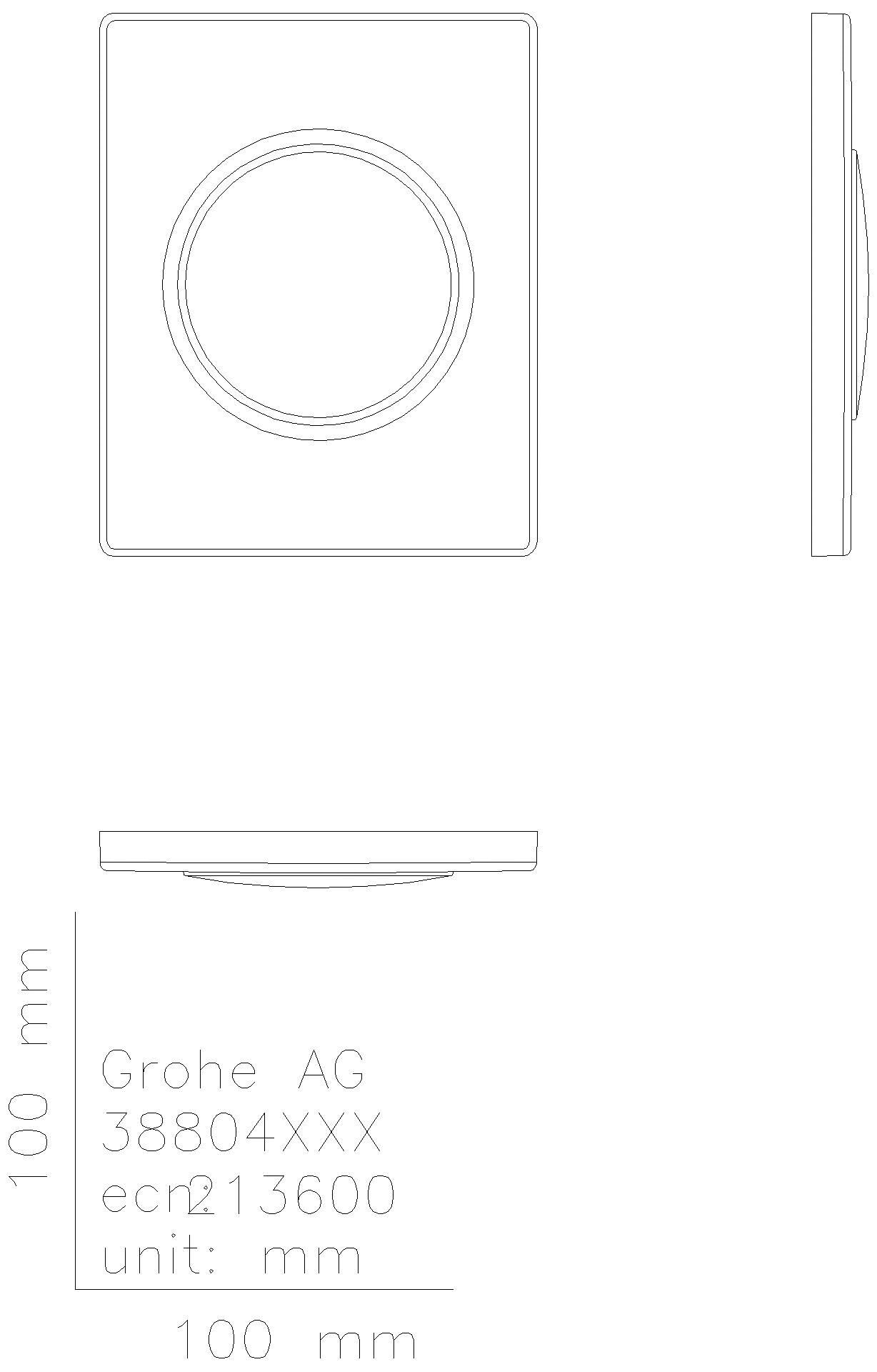 GROHE - GROHE Urinal-Betätig. Nova Cosmopolitan 38804 FMS manuelle Betätigung chrom