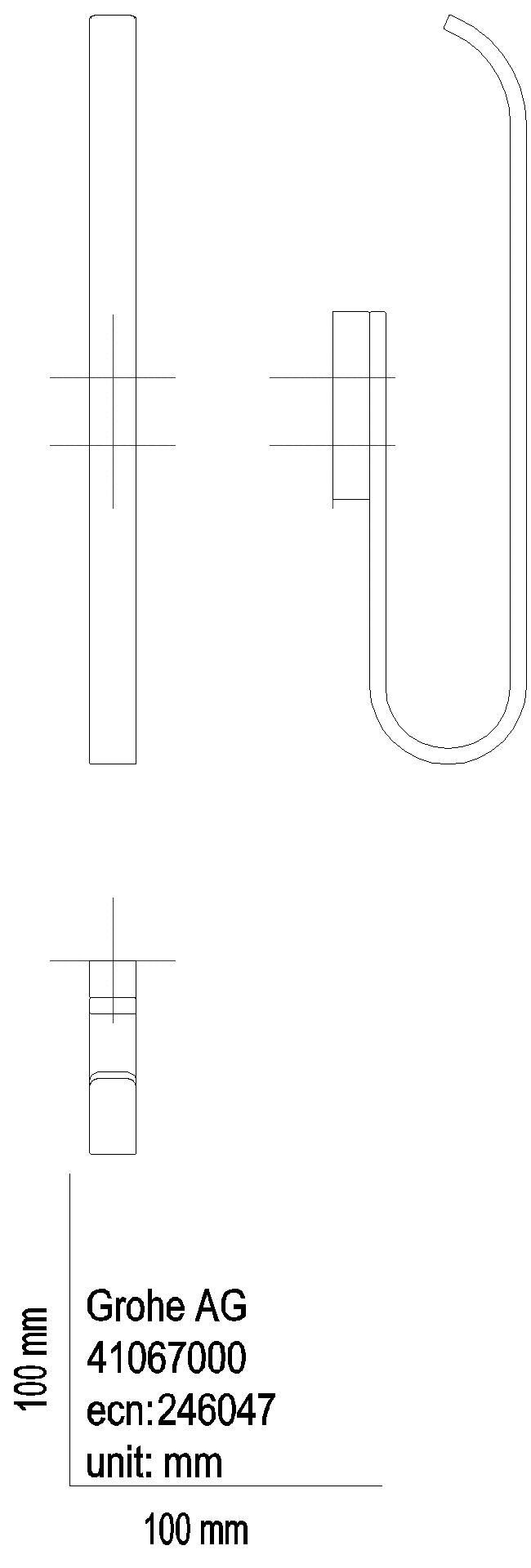 GROHE Reserve-WC-Papierhalter Selection 41067 hard graphite