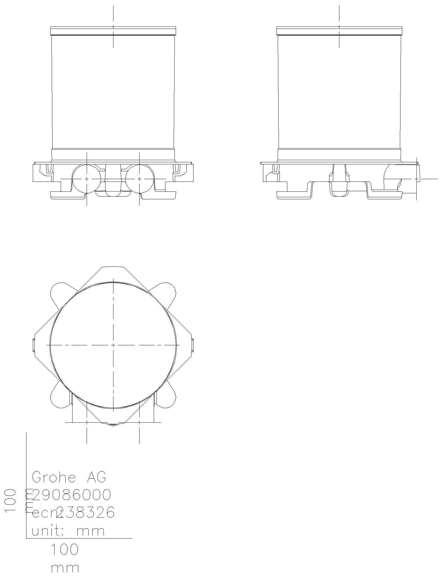 GROHE - GROHE Rohbauset 45984_1 für freistehende Wanneneinläufe und -mischbatterien