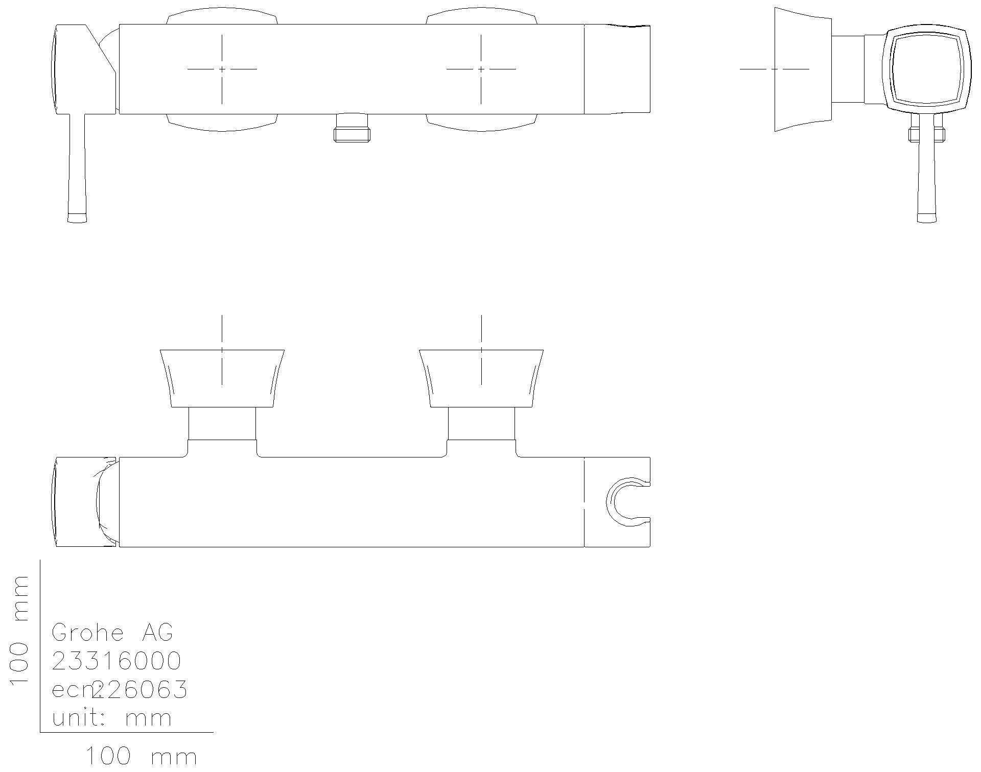 GROHE - GROHE Einhand-Brausebatterie Grandera 24373 Wandmontage chrom