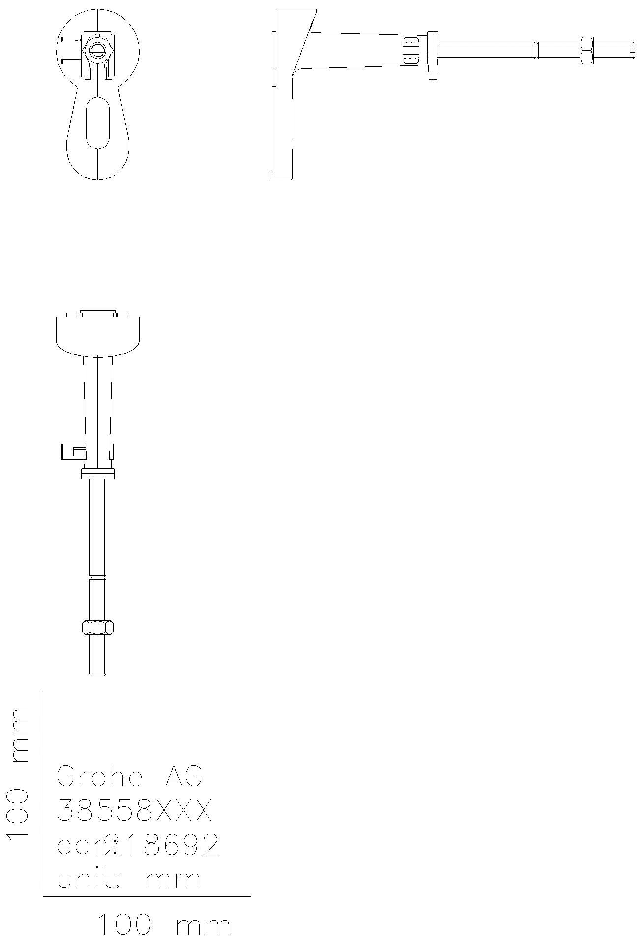 GROHE Wandwinkel Rapid SL 38558 für Vorwand-Montage 2 Stück