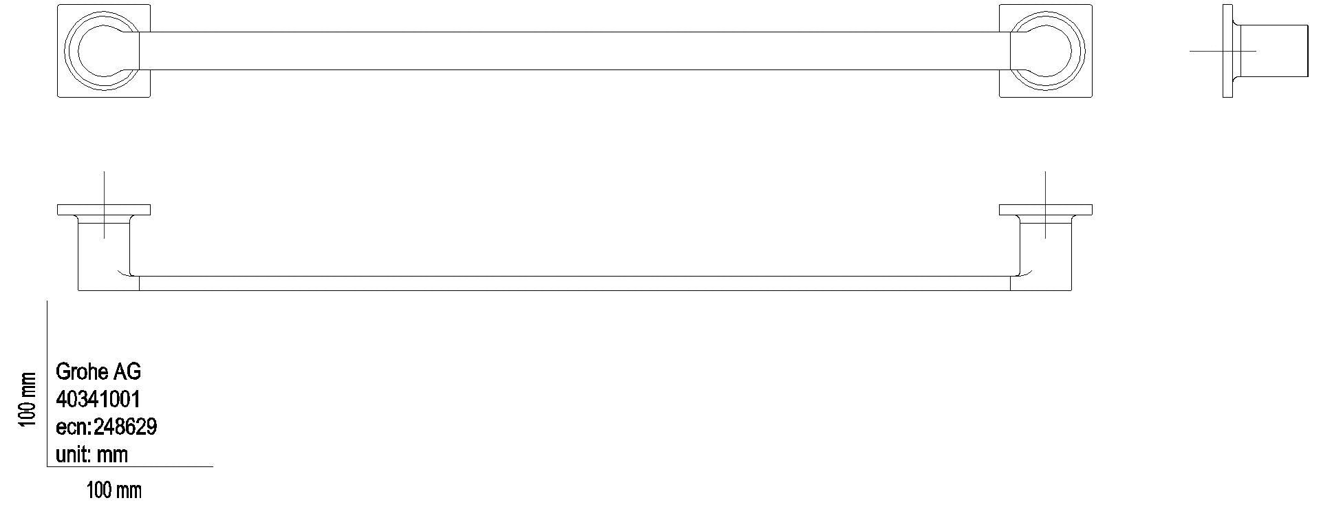 GROHE - GROHE Badetuchhalter Allure 40341_1 phantom black