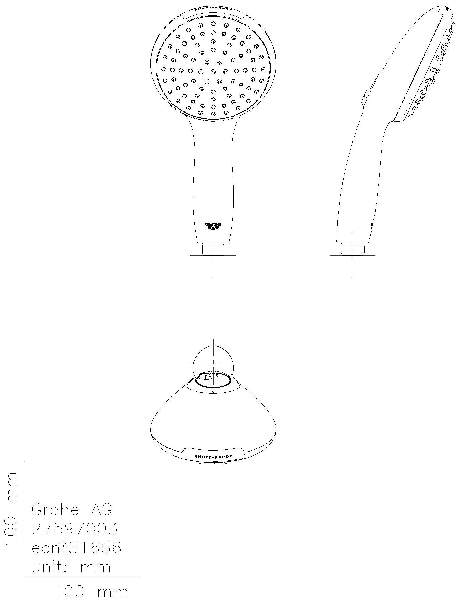GROHE - GROHE UP-Duschsystem Eurosmart 25288 mit FMS/SmartBox/Kopfbr./WH-Set chrom