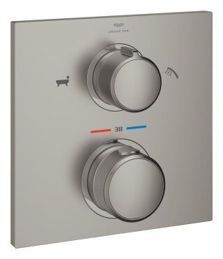 GROHE - GROHE Thermostatbatterie Allure 19446_2 FMS für Rapido SmartBox satin steel (HAN: 19446MS2)