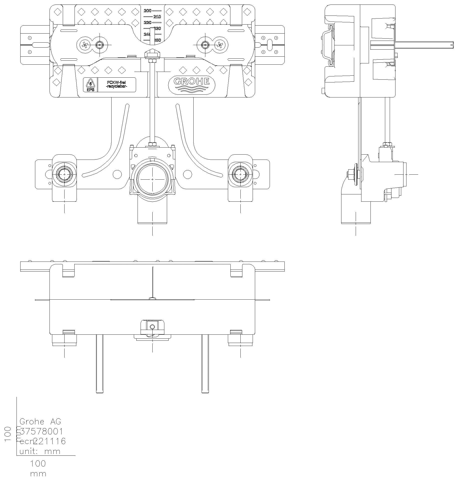 GROHE - GROHE Bidet-Element Uniset 37578_1 ohne Tragestützen