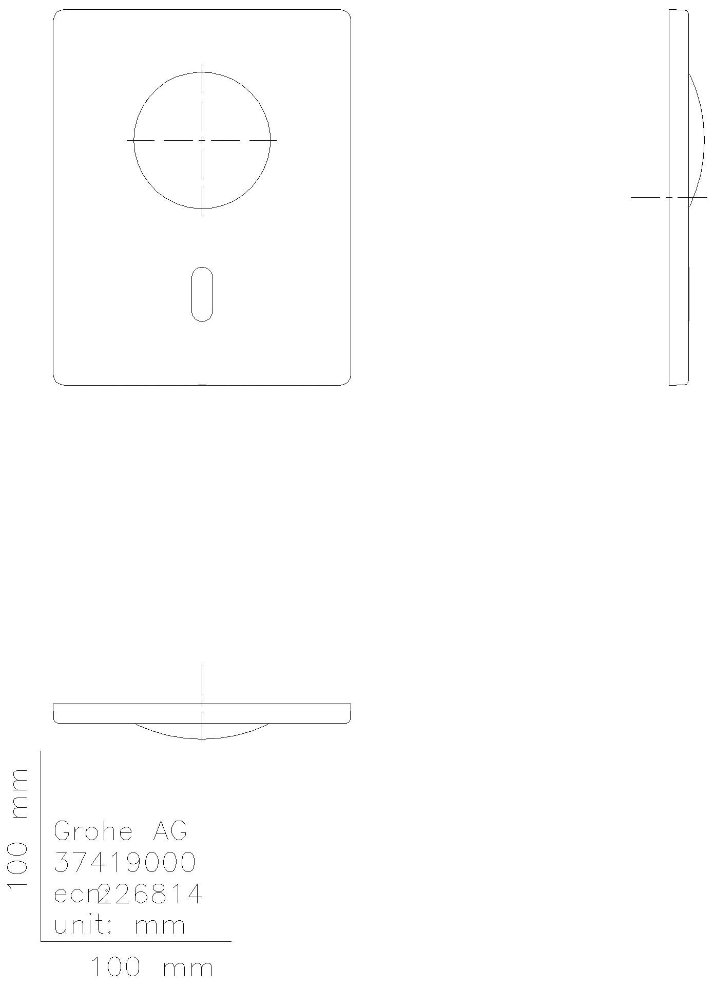 GROHE WC-IR-Elektronik Tectron Skate 37504 man. Betät. Trafo Bluetooth-Modul chrom