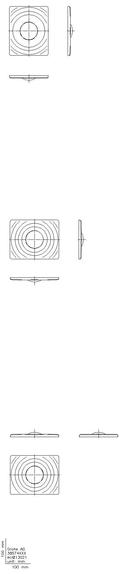 GROHE WC-Betätigung Surf 38574 1-Menge chrom