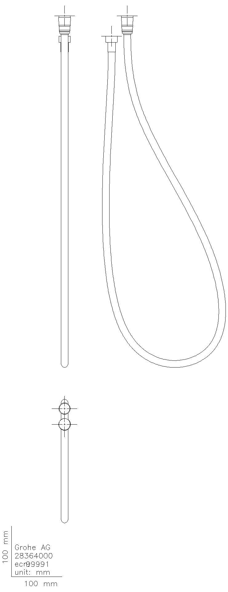 GROHE Brauseschlauch Silverflex 107061 1500mm cool sunrise