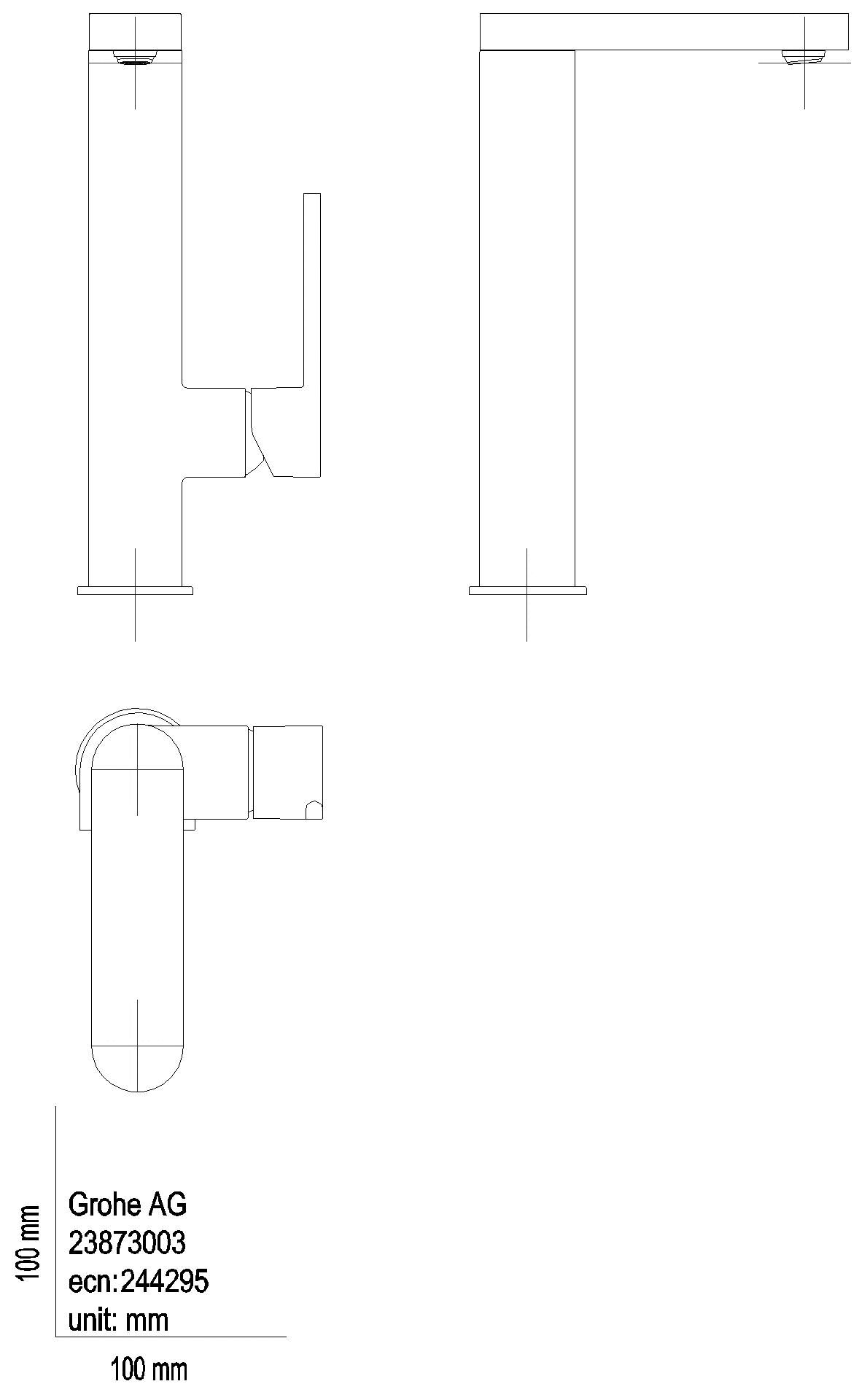 GROHE EH-WT-Batterie Plus 23873_3 L-Size Push-open Ablaufgrt. chrom
