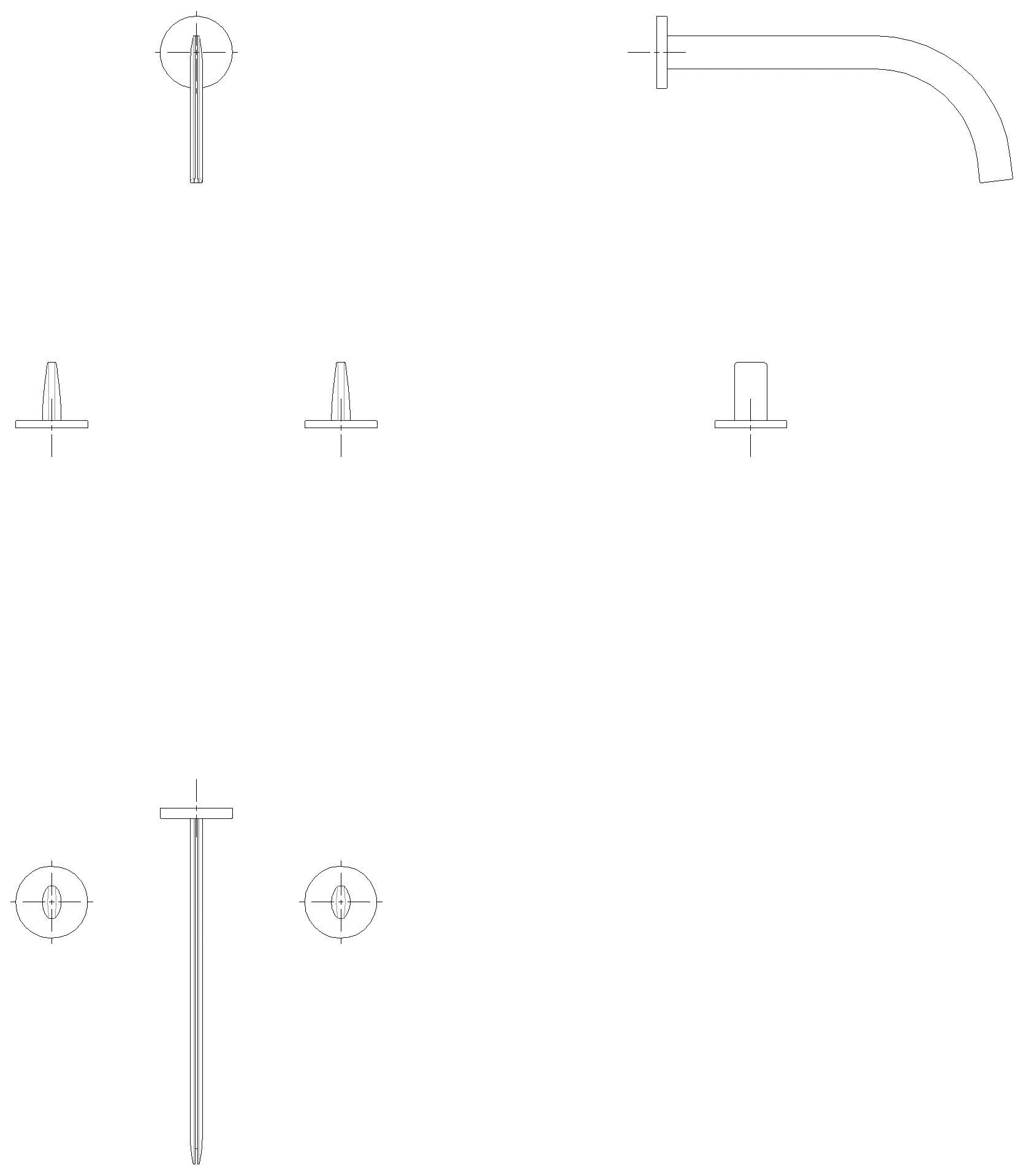 GROHE 3-Loch-Waschtisch-Wandbatterie Atrio Icon 3D 20665 edelstahl