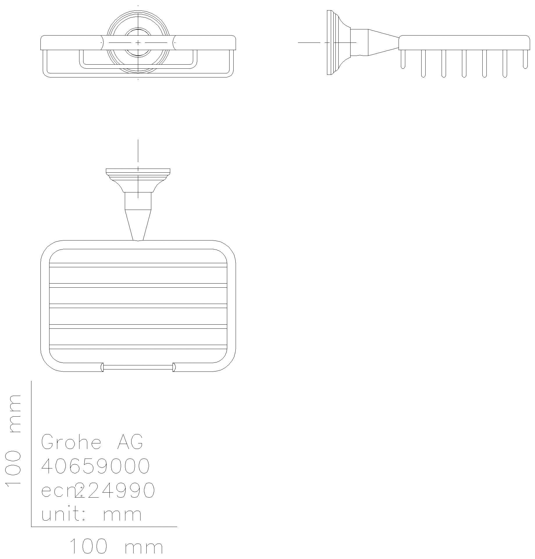 GROHE - GROHE Ablagekorb Essentials Authentic 40659_1 klein chrom