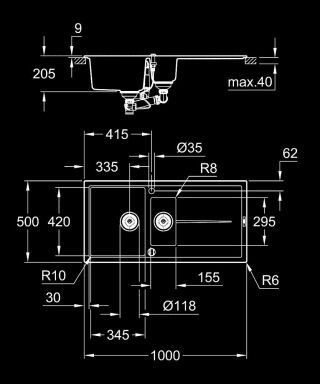 GROHE K400 Kompositspüle GROHE - GROHE K400 Kompositspüle