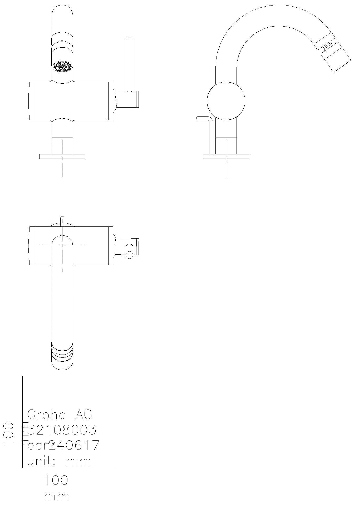 GROHE - GROHE EH-Bidetbatterie Atrio 24364 cool sunrise