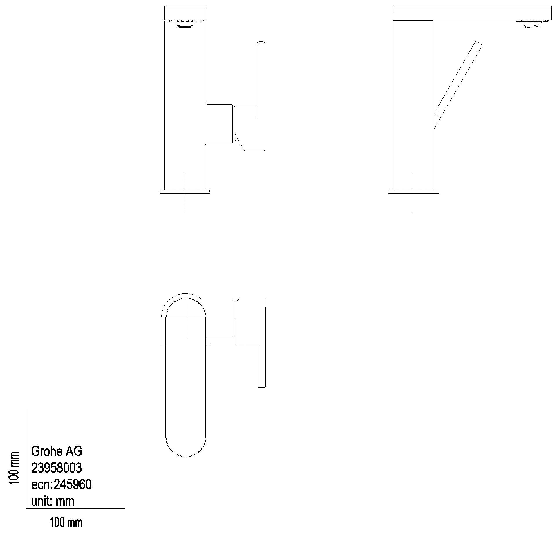 GROHE EH-WT-Batterie Plus 23958_3 M-Size mit digitalem Display chrom