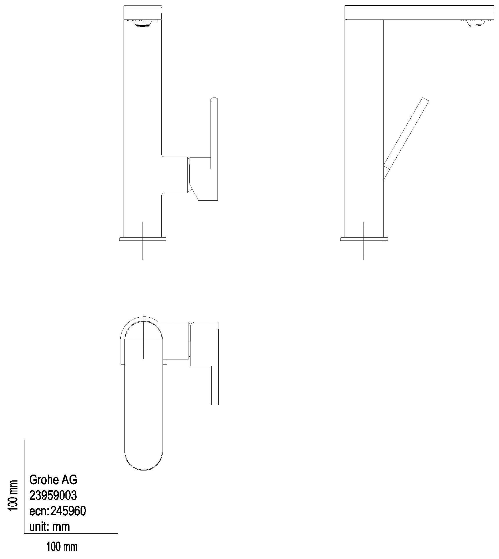 GROHE EH-WT-Batterie Plus 23959_3 L-Size mit digitalem Display chrom