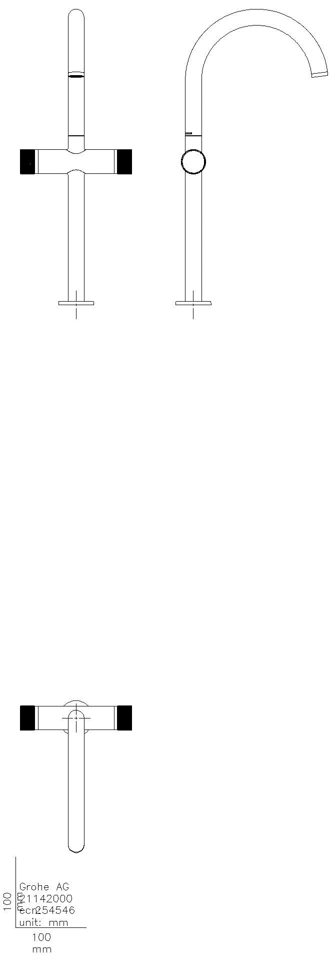 GROHE WT-Einlochbatt. Atrio Private C. 21142 XL-Size Knopfbet. hard graphite gb