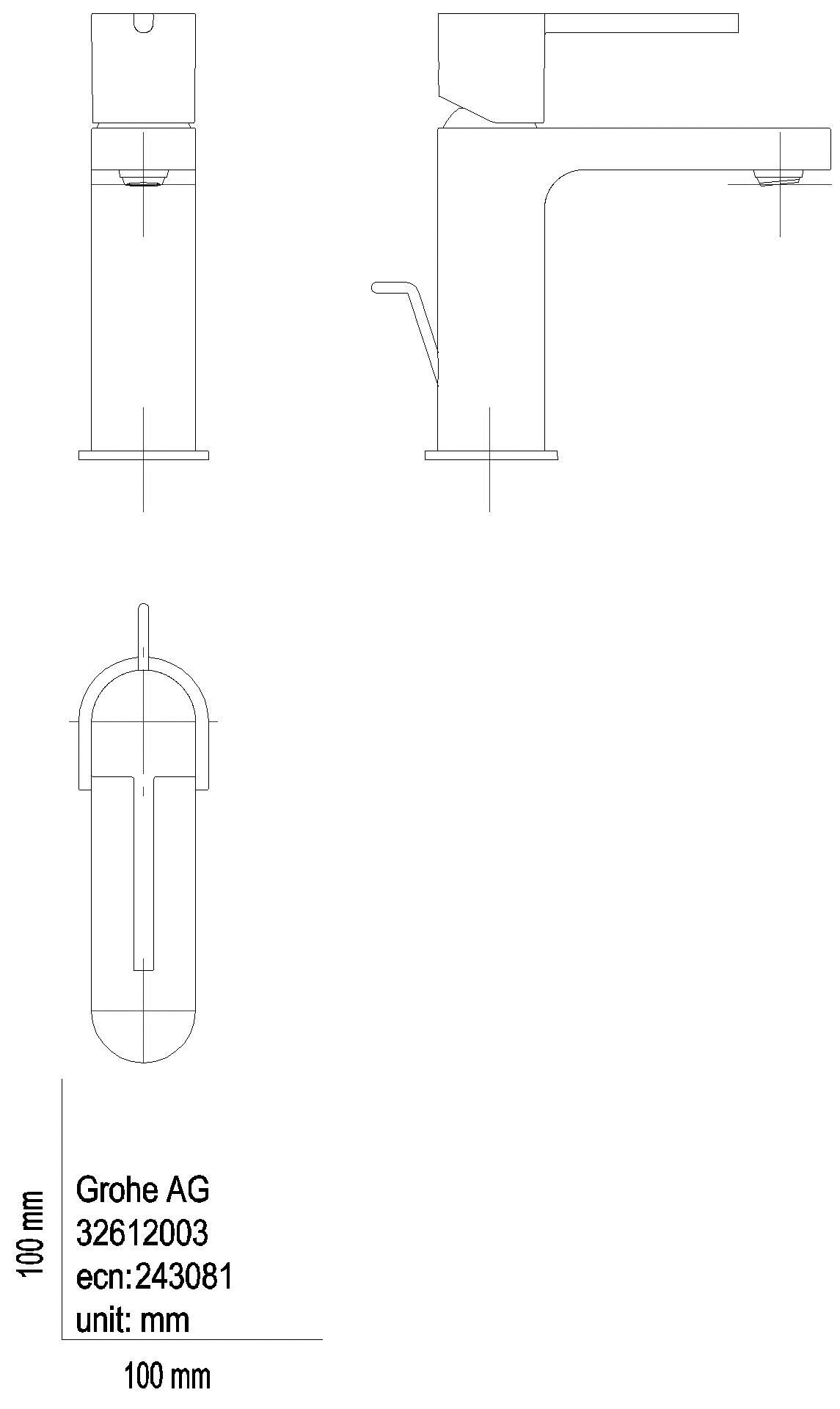 GROHE EH-WT-Batterie Plus 32612_3 S-Size supersteel