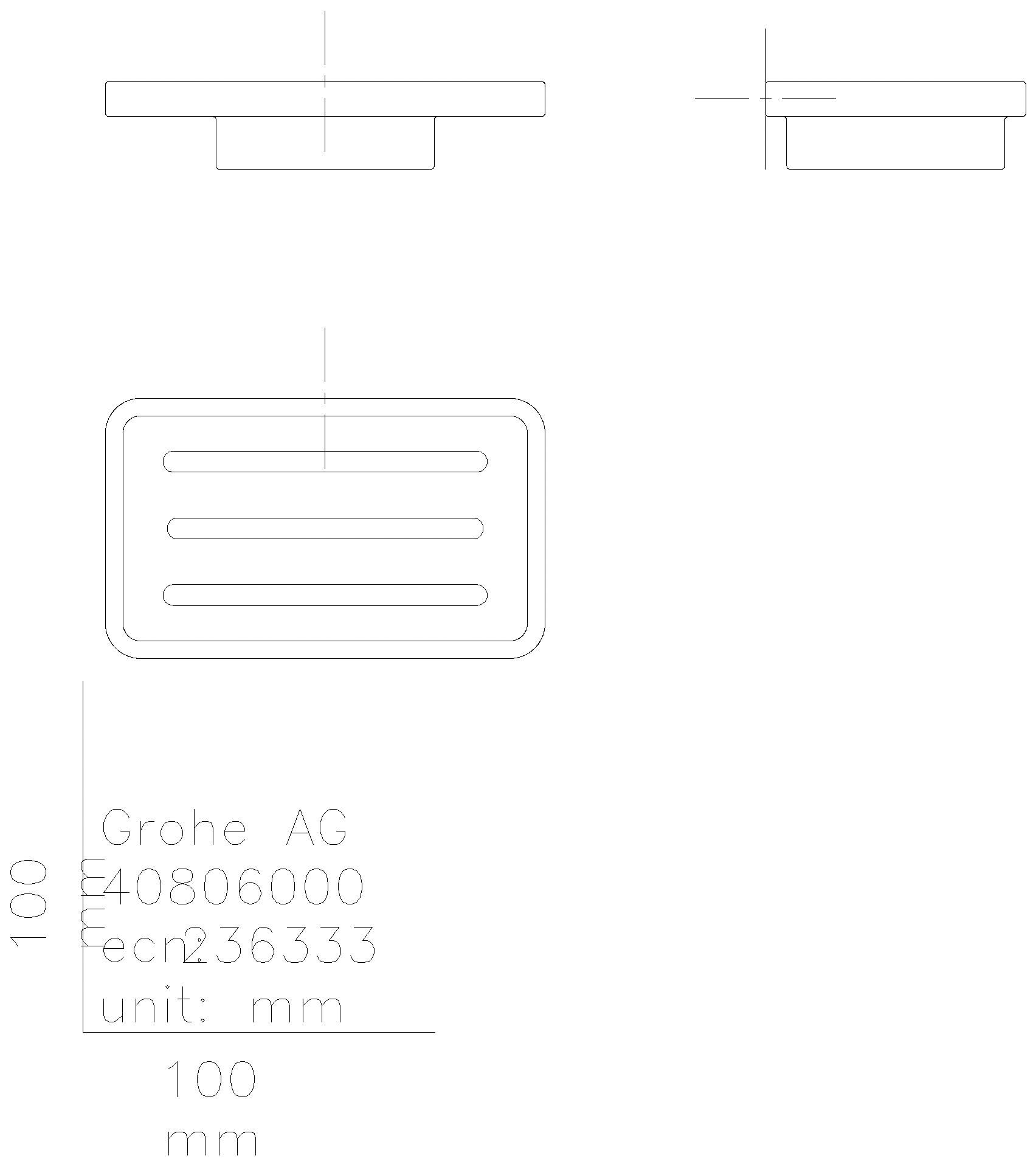 GROHE Seifenschale Selection Cube 40806 für Halter davinci satin weiß