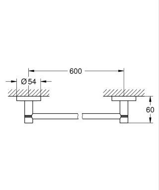 GROHE Essentials Badetuchhalter GROHE - GROHE Essentials Badetuchhalter