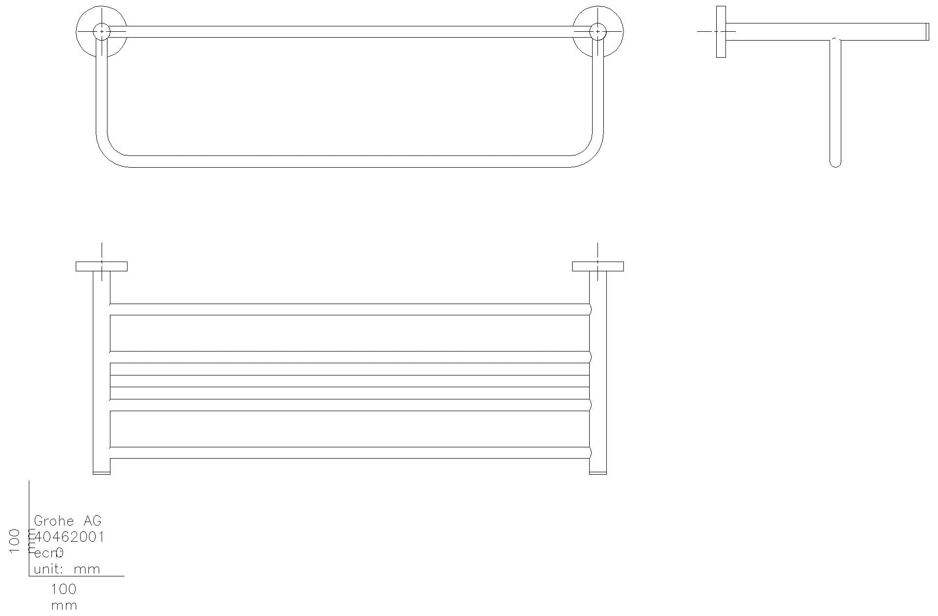 GROHE Multi-Badetuchhalter Bau Cosmopolitan 40462_1 chrom